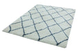 Asiatic alto al03 cream and blue Blue, Cream Living Room Shaggy Rug.