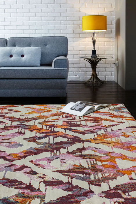 Asiatic amelie am01 diamond Multicoloured, Pink Living Room  Rug.