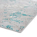 Think Rugs apollo 2677 grey green Green, Grey Living Room  Rug.