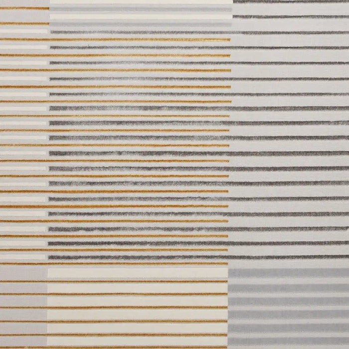 Think Rugs apollo 2681 grey gold Grey, Yellow Living Room  Rug.