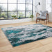 Think Rugs apollo gr580 grey green Green, Grey Living Room  Rug.