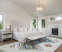Asiatic ariana ar09 rhombus Ivory, Multicoloured Living Room  Rug.