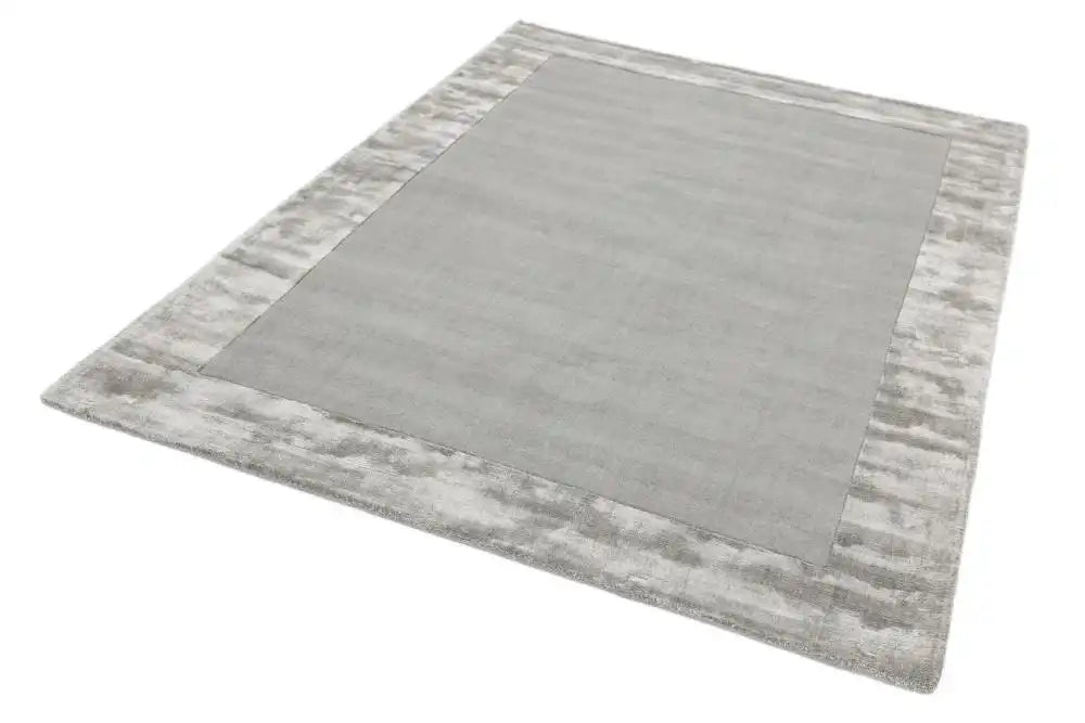 Asiatic ascot silver Grey Living Room Wool Rug.