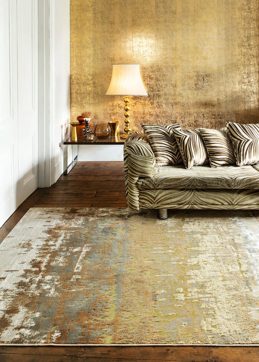 Asiatic aurora au01 dune Grey, Yellow Living Room  Rug.