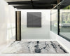 Asiatic aurora au05 quartz Grey, Black Living Room  Rug.