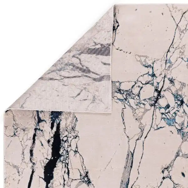 Asiatic aurora au22 quake Blue, Ivory, Cream Living Room  Rug.