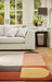 Origins bauhaus graphic 2 Multicoloured Living Room Wool Rug.