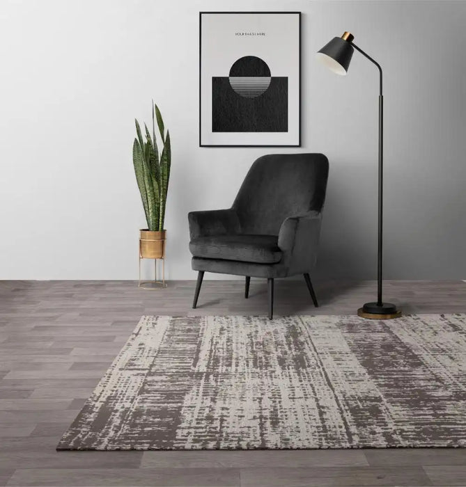 Asiatic beau white Grey, Ivory Living Room Flat Weave Rug.