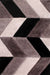 URCO 3d carved blazon grey Grey, Black Living Room Geometric Rug.