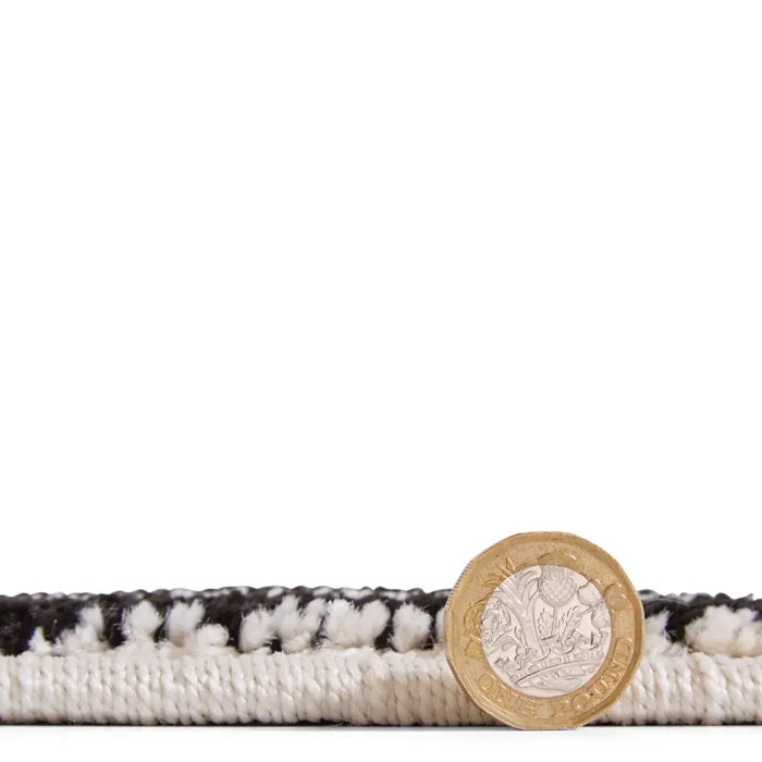 Catherine Lansfield Blocks Modern Abstract Black Rug