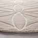 Origins bloom grey Grey Living Room Wool Rug.