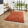 Boho 8280 Rust Berber Rug