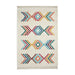 Think Rugs boho c444 multi Ivory, Multicoloured, Cream Living Room Geometric Rug.
