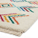 Think Rugs boho c444 multi Ivory, Multicoloured, Cream Living Room Geometric Rug.