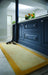 Origins borders ochre Yellow Living Room Wool Rug.