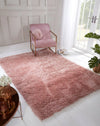 URCO boston boston blush Pink Living Room Shaggy Rug.