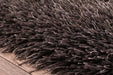 URCO boston charcoal Brown Living Room Shaggy Rug.