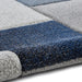 Think Rugs brooklyn 21830 grey blue Blue, Grey Living Room  Rug.