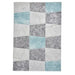Think Rugs brooklyn 22192 grey blue Blue, Grey Living Room  Rug.