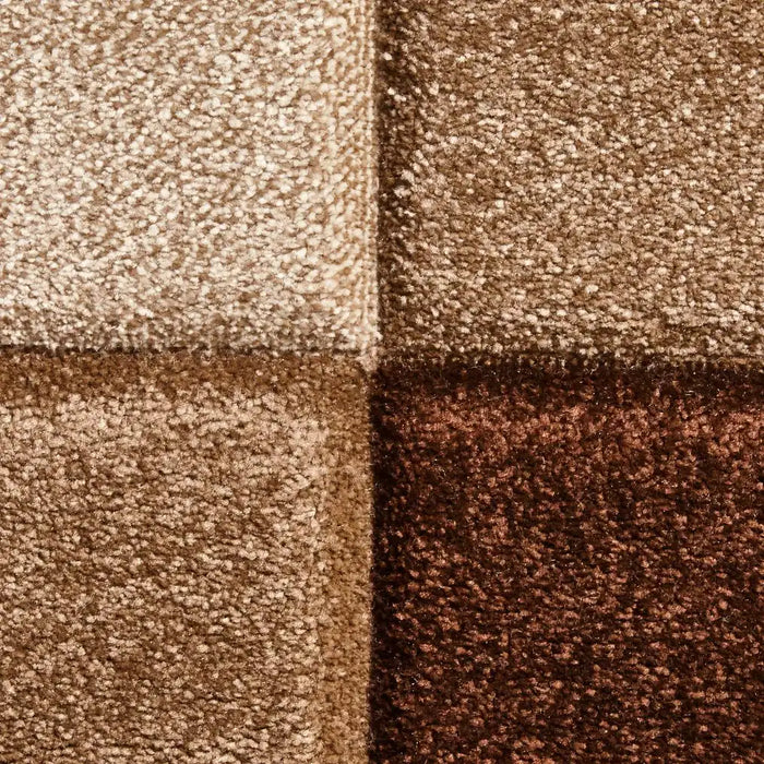 Think Rugs brooklyn 646 beige brown Brown, Beige Living Room  Rug.