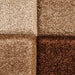 Think Rugs brooklyn 646 beige brown Brown, Beige Living Room  Rug.