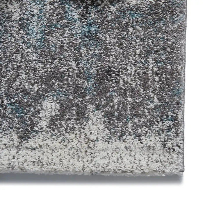 Think Rugs brooklyn 8595 ivory blue Blue, Ivory Living Room  Rug.