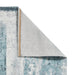 Think Rugs brooklyn 8595 ivory blue Blue, Ivory Living Room  Rug.