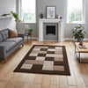 Think Rugs brooklyn brk04 brown beige Brown, Beige Living Room  Rug.