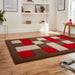 Think Rugs brooklyn brk04 brown red Brown, Red Living Room  Rug.