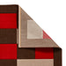 Think Rugs brooklyn brk04 brown red Brown, Red Living Room  Rug.