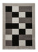 Think Rugs brooklyn brk04 grey Grey, Black Living Room  Rug.