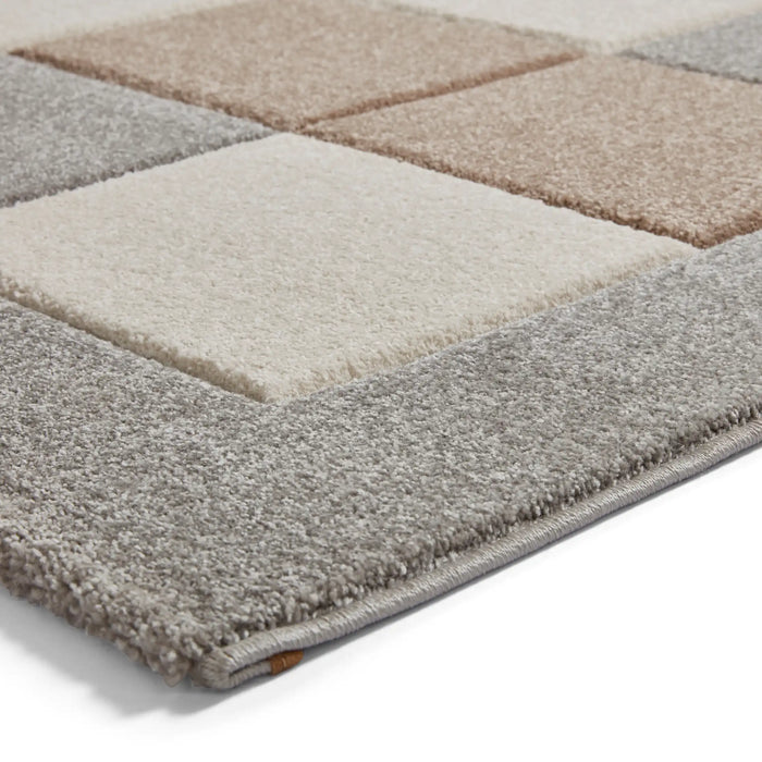 Think Rugs brooklyn brk04 grey beige Grey, Beige Living Room  Rug.