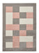Think Rugs brooklyn brk04 grey rose Grey, Pink Living Room  Rug.