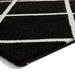 Think Rugs brooklyn brk35 black white Black, Ivory, Cream Living Room  Rug.