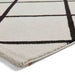 Think Rugs brooklyn brk35 cream black Black, Cream Living Room  Rug.