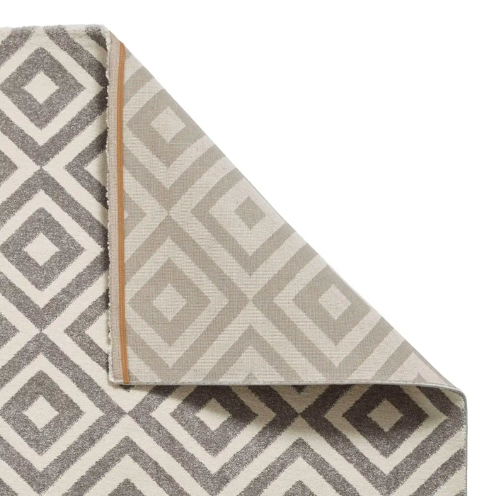 Think Rugs brooklyn brk89 grey white Grey, Cream Living Room  Rug.