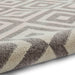 Think Rugs brooklyn brk89 grey white Grey, Cream Living Room  Rug.