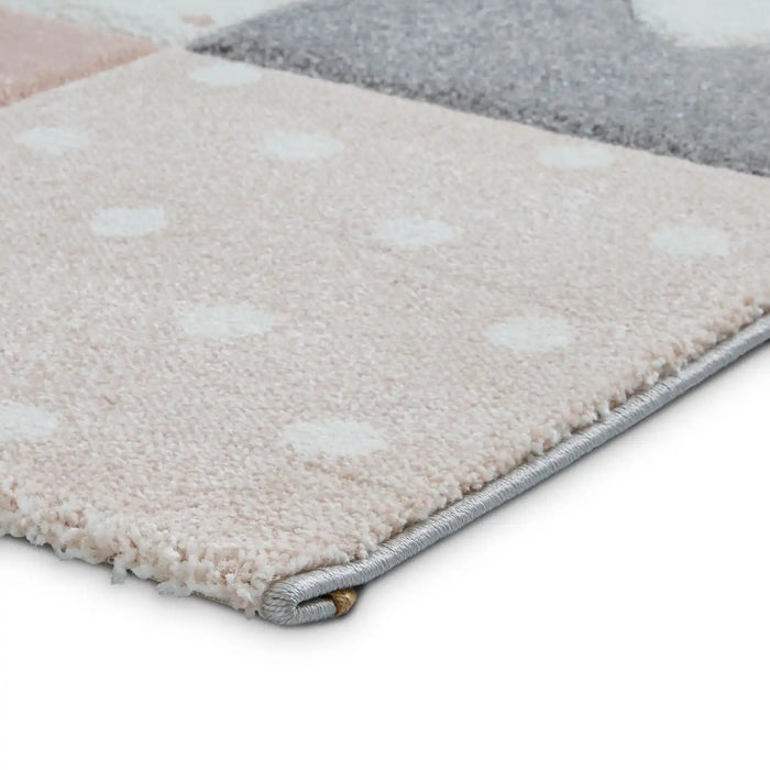 Think Rugs brooklyn kids brooklyn kids 20339 pink Multicoloured, Pink Bedroom   Rug.