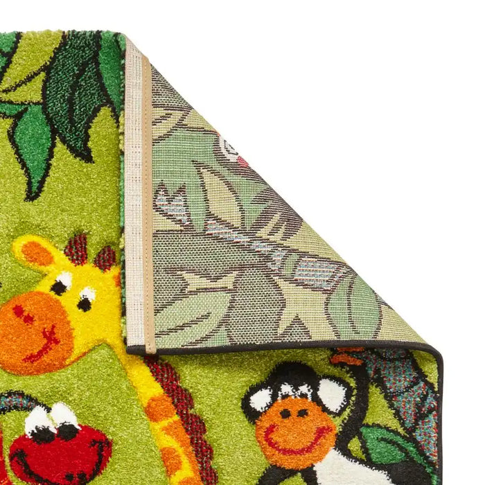 Think Rugs brooklyn kids 53747 green Green, Multicoloured Bedroom   Rug.