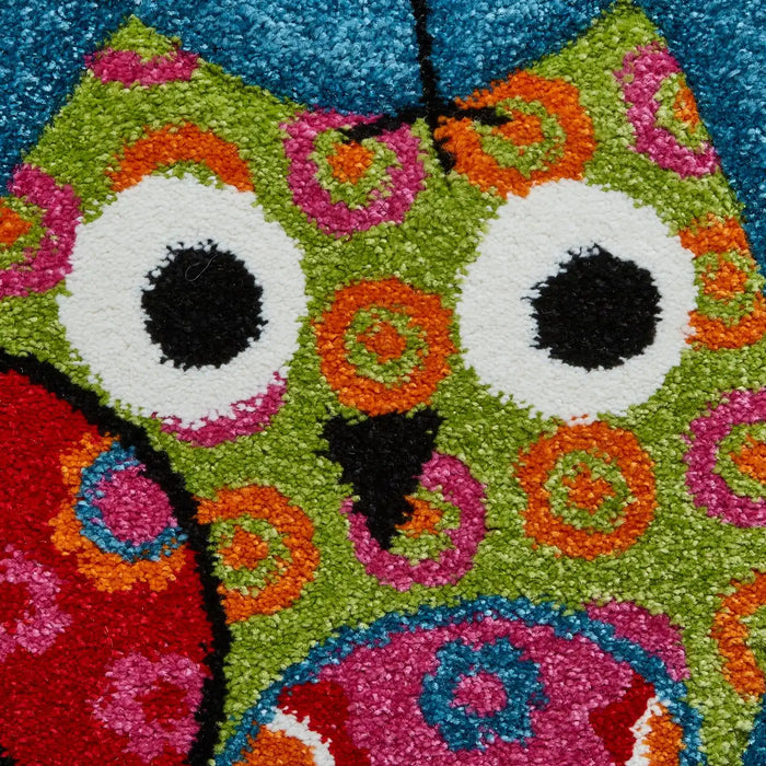 Think Rugs brooklyn kids brooklyn kids 793 blue Blue, Multicoloured Bedroom   Rug.