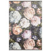 Clarke & Clarke floretta blush charcoal Multicoloured Living Room Floral Rug.