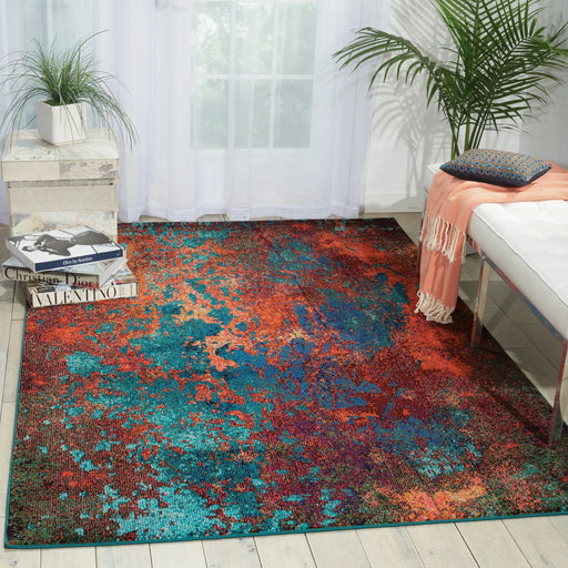Nourison celestial ces08 atlantic Multicoloured Living Room  Rug.