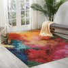 Nourison celestial ces04 plalt Multicoloured Living Room  Rug.