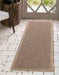 Serdim Rugs harper outdoor check jute Brown Living Room Natural Fibre Rug.