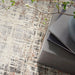 Calvin Klein ck022 infinity ifn01 rust multi Grey, Multicoloured, Orange Living Room  Rug.