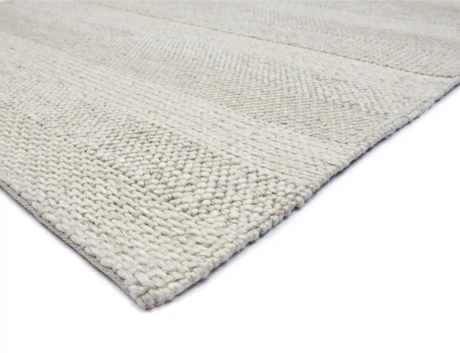 Asiatic coast cs06 cream stripe Ivory, Cream Living Room Wool Rug.