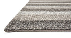Asiatic coast cs08 varied stripe Grey, Beige, Multicoloured Living Room Wool Rug.