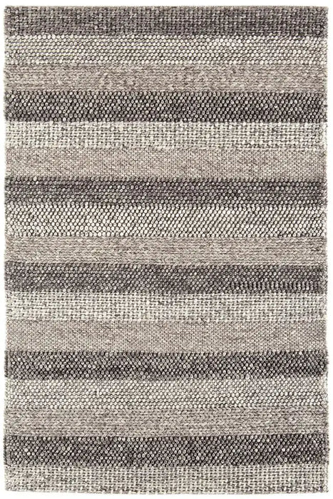 Asiatic coast cs08 varied stripe Grey, Beige, Multicoloured Living Room Wool Rug.