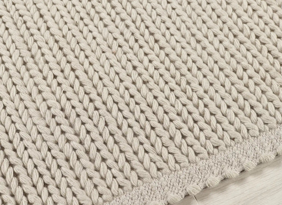 Origins cable natural  Living Room Wool Rug.
