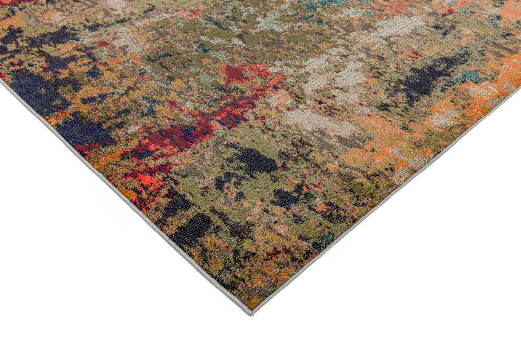Asiatic colores cloud co01 gardenia Green, Multicoloured Living Room  Rug.